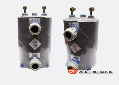 OEM-Design1.5 Ton Titanium Aquarium Heat Exchanger , Shell And Coil Type Evaporator