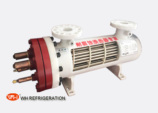 Dry Type U Tube Titanium Heat Exchanger For Heat Pump 209KW Cooilng Capacity