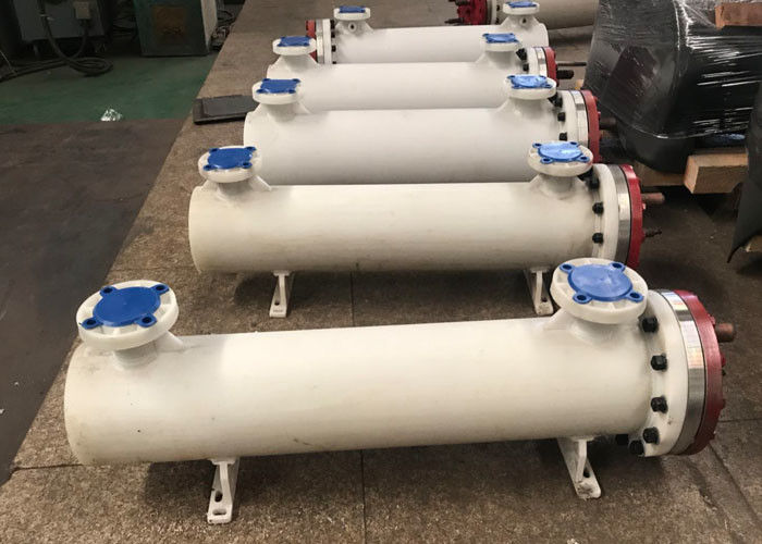 Shell &amp; Tube Water Chiller Heat Exchanger , Shell And Tube Condenser For Cooling Industry