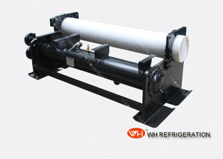 U Tube Type Flooded Heat Exchanger , Horizontal Shell And Tube Condenser&nbsp;Customized