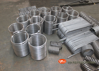 Titanium Immersed Coil Type Heat Exchanger , Tube Coil Heat Exchanger CE ISO9001