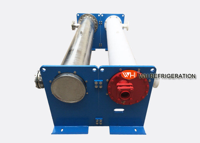 High Pressure Shell And Tube Evaporator For Industrial Chiller Easy Installation