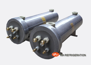 Swimming Pool Heat Pump Heat Exchanger , Vertical Shell And Tube Condenser&nbsp;