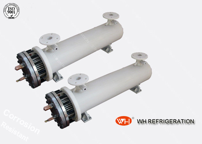 ISO Approved Shell &amp; Tube Stainless Steel Heat Exchanger 30 hp Refrigeration Evaporator