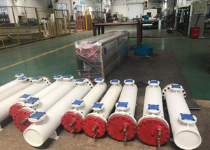 Freon Flexible Water Titanium Evaporator, PVC Tube in Shell Titanium Heat Exchanger, Plastics Shell Tube Heat Exchanger