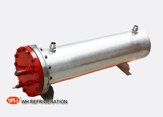 WH REFRIGERATION FACTORY A Shell And Tube Type Sea Water Titanium Evaporator Condenser Corrosion Resistant Heat Exchanger Price
