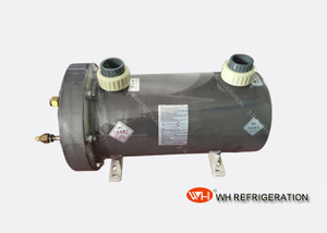 Vertical Titanium Swimming Pool Heat Exchanger 14KW for Heating And Cooling